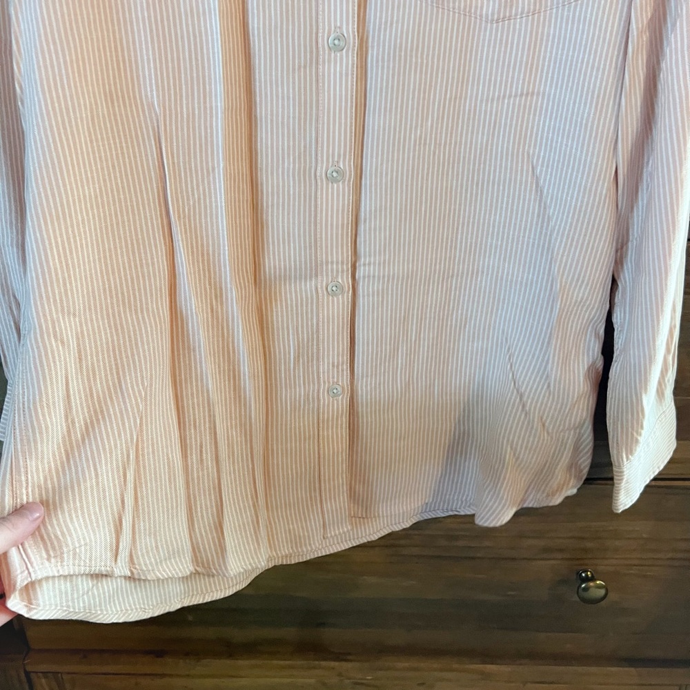 Daily Ritual Button-Down Collared Tunic Top M - Picture 6 of 8